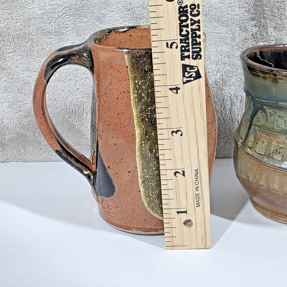 Stone Coffee Mugs Lot of 2 Unbranded - Picture 4 of 9